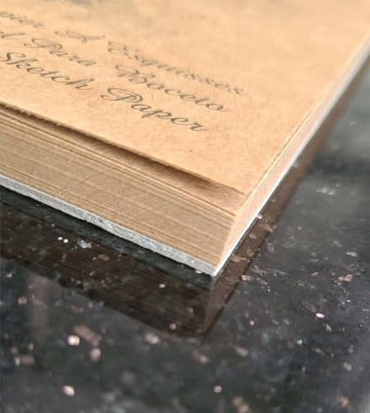Kraft Kağıt A4 Eskiz Defteri 90 gr. Spiralli 50 Yaprak Sketchbook