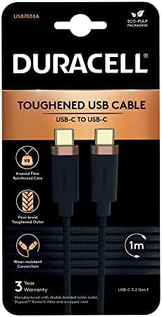 1m Usb-C To Usb-C Örgülü Şarj Kablosu - Siyah