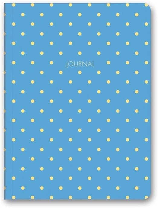 Puantiyeli Mini Defter Çizgili Mavi 14x20 cm