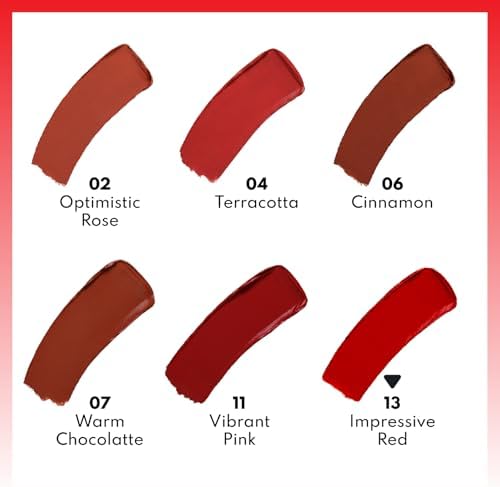 Deep Lipstick 13 Impressive Red Kremsi Dokulu Yarı Parlak Ruj, Kırmızı