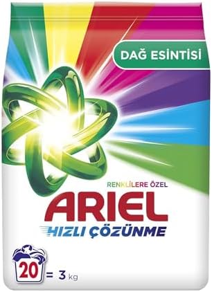 Dağ Esintisi Renklilere Özel 3 kg Hızlı Çözünme Toz Çamaşır Deterjanı