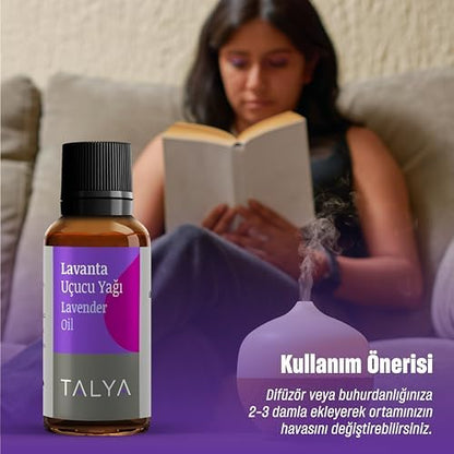 %100 Saf Lavanta Uçucu Yağı 10ml - Cilt Bakımı - Difüzör için Aromaterapi Yağı