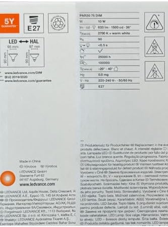 Ledvance 10W (75W) 2700K Sarı Işık Par30 E27 Duylu Dim Edilebilir LED Spot