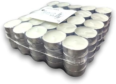 100 Tealight Mum Kokusuz Ev Tatil Parti Dekoru GLIMMA