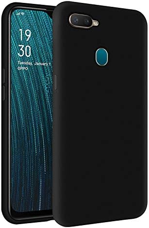 Oppo A5s İçi Kadife Soft Logosuz Lansman Silikon Kılıf - Siyah