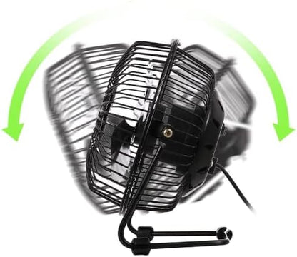 OBEV Masa Üstü USB Fan Soğutucu Vantilatör Klima - Metal Serinletici Mini Vantilatör - USB Girişli