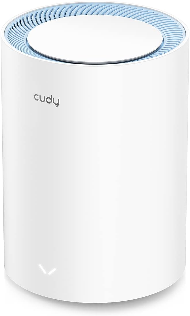 Cudy M1200 AC1200 Dual Band Whole Home Mesh Wi-Fi Sistemi, Tek Bir Wi-Fi Adı ile Kesintisiz Dolaşım, Router ve Menzil Genişletici Modu, VPN, Güvenli DNS (DoT), IPv6 (1'li Paket)