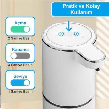 Sensörlü USB Şarjlı Köpük Sabunluk/GT-SD03
