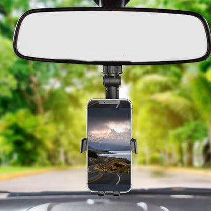 Dikiz Aynası Araç Cep Telefonu Tutucu, 360 derece dönebilen dikiz aynası cep telefonu tutucu, araba, çalışma masası, yatak için çok fonksiyonlu cep telefonu tutucu 059