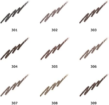 Eyebrow Pencil No: 306 Medium Ash - Şekillendirici Fırçalı Siyah Kaş Kalemi