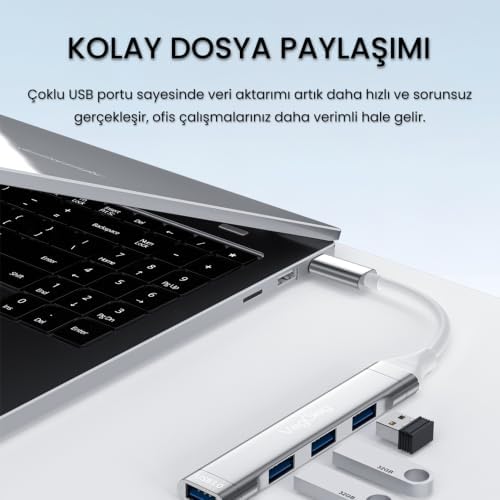 Type-C to USB 3.0 4 Port 3*USB 2.0 ve 1*USB 3.0 Çoklayıcı Hub