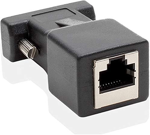 4349 30 m Rs232 To Rj45 9 Pin Ethernet Adaptör Ekleme Ek Uzatıcı Cat5e 6 Extender Çevirici Dönüştürücü