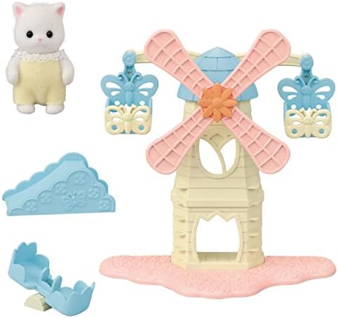Sylvanian Families 5526 Bebek Yel Değirmeni Parkı - Dollhouse Oyun Setleri Çok Renkli