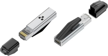 USB C - Ethernet Adaptörü 1000Mbps, MacBook Pro ile Uyumlu, Chromebook, Dell XPS & Thunderbolt 3/4 ile Uyumlu, Tak & Çalıştır, Windows macOS Uyumluluğu | ZR1214