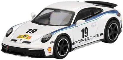 Truescale Miniatures Mini-GT MGT01009-L - Porsch. 911 (992) Dakar Rallisi Tasarım Paketi 74 2024 - Ölçek 1/64 - Model Araba
