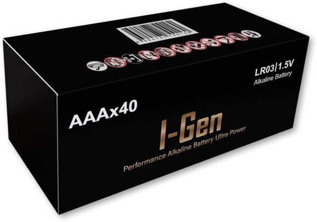 I-Gen A115 Ultra Alkalin AAA İnce Kalem Pil 40'lı Paket LR03 1.5V