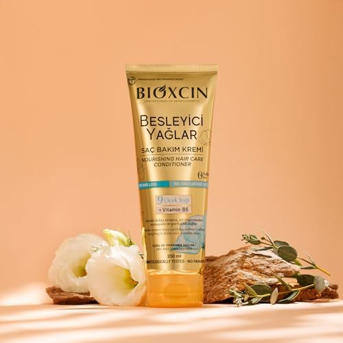 Besleyici Saç Bakım Kremi – 9 Çiçek Yağı, B5 Vitamini ve BioComplex B11 İçeren Yoğun Nemlendirici Krem – 250 ml – Kuru ve Yıpranmış Saçlar İçin