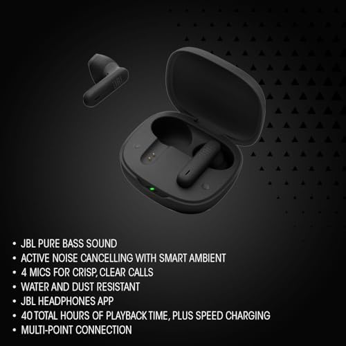 JBL Wave Flex 2, kablosuz Bluetooth kulak içi kulaklık, 40 saat oynatma süresi, JBL Pure Bass ses, akıllı ortam teknolojisi, IP54 su ve toz korumalı, çok noktalı bağlantı, beyaz