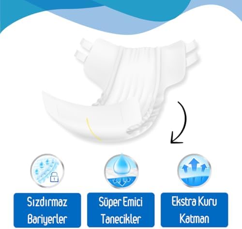Yetişkin Hasta Bantlı Bez X-Large 7 Adet - Deneme Paketi, Emici