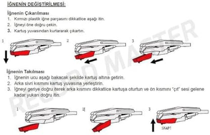 Record Master Universal Pikap İğnesi - Her Tür Universal İğneli Cihaz İle Uyumludur. (1)