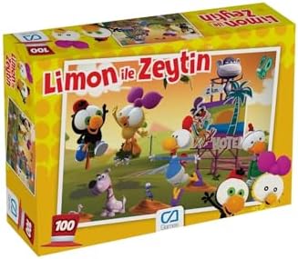 Limon ile Zeytin 100 Parça 34x24cm Çocuk Puzzle Yapboz Serisi