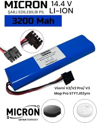 Micron Mi Mop Pro Stytj02ym / V2 Pro/ V3 Uyumlu 14.4v 3200 Mah Robot Süpürge Pili