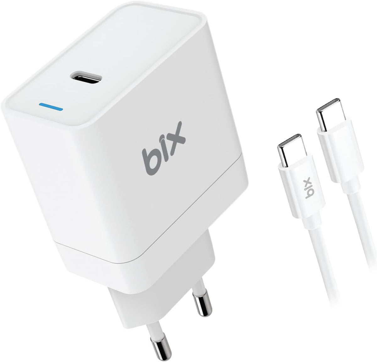 BXUC65FTA 65W PD Typ-C Girişli Pro/Air Şarj Cihazı, MacBook Air/Pro 13/14/15/16 İnç Led Göstergeli ve Tüm Type-C Cihazlarıyla Uyumlu 2 Metre Type-C’den Type-C’ye Kablo