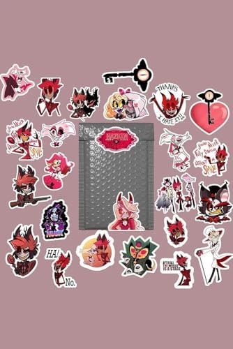 Hazbin Hotel Sticker Paketi/Bullet Journal Defter Çıkartma Ajanda Laptop Etiket 1
