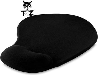 Oval Siyah Bilek Destekli Mouse Pad Ergonomik Kaymaz Taban Oyun ve Ofis için Fare Altlığı Suya Tere Dayanıklı Mouse Pad (3 ADET)