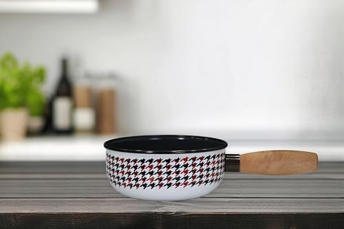 Forte Black Emaye Ahşap Kulplu Mini Tava