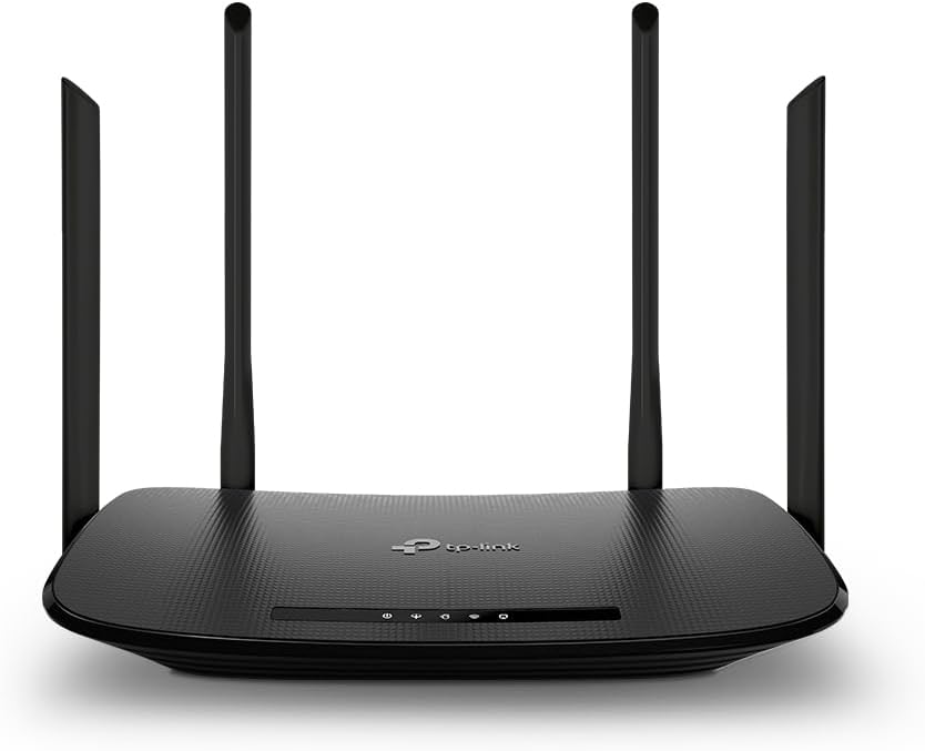 TP-Link Archer VR300, AC1200 Mbps Kablosuz Dual-Band Fiber Destekli VDSL/ADSL Modem Router, 4 Ethernet Portu ve 4 Harici Anten, Tether Uygulaması ile Kolay Kurulum