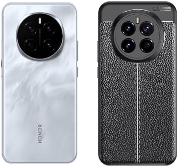 Ehr. Honor Magic 7 Pro Uyumlu Kamera Korumalı Deri Görünümlü Darbe Emici Tam Korumalı Auto Focus Lüks Silikon Kılıf