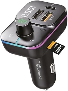USB Flash + Hafıza Kart Uyumlu FM Transmitter - Araç Şarjı ve Bluetooth Kiti