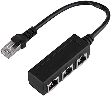 RJ45 Ethernet Splitter Adaptör 1 Erkek 3 Dişi LAN Çoklayıcı İnternet Paylaştırıcı CAT5 CAT6 Ağ Çoğaltıcı Router Modem PC Laptop Network Bağlantı Çevirici | ZR1225