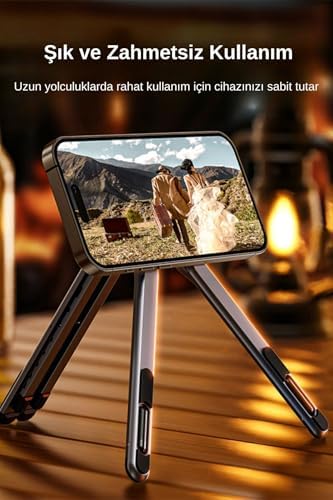 Katlanabilir Portatif Laptop Standı Manyetik Telefon ve Tablet Tutucu Tripod 4 in 1 DS-500
