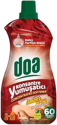 Konsantre Yumuşatıcı Amber ve Gül 1500 ml