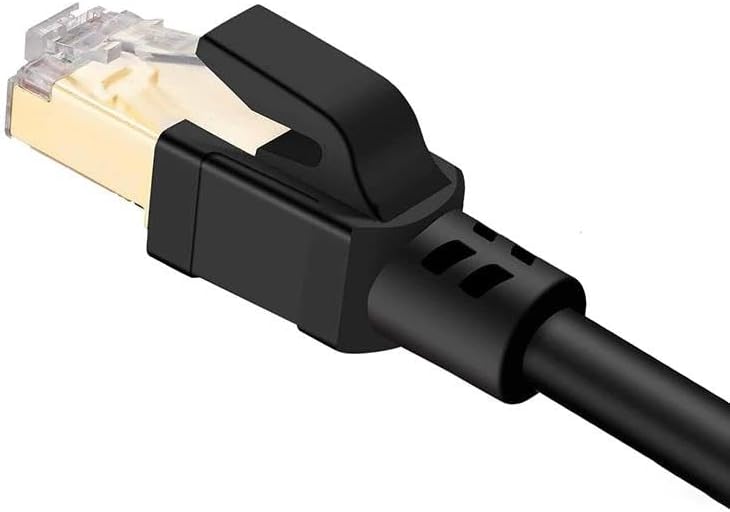 Tkz 1352 Cat8 0.5 Metre 40Gbps S/Ftp 2000MHz Yüksek Hızlı 26 AWG kablo, S/Ftp Esnek Korumalı Bükümlü Çift 25/40 Gb/sn RJ45 8P8C Altın Kaplama Cat8 İnternet Kablosu (0.5 METRE CAT8 1352)