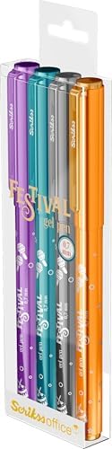 Office Festival Jel Kalem 0.7 mm Vivid Renkler 4'Lü Blıster - 2