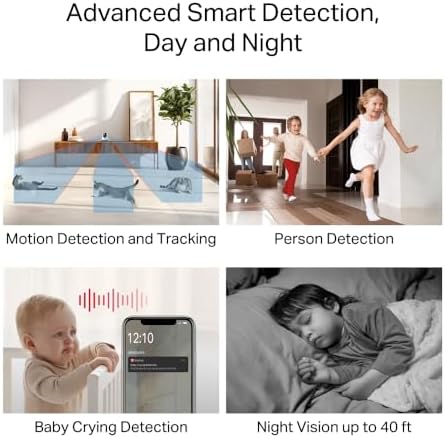 MC200 | 1080p Güvenlik Wi-Fi Kamerası | 360° Görüş | Gece Görüşü | Akıllı Hareket & Kişi Algılama | Çift Yönlü Ses | microSD & Bulut Depolama | SmartThings, Alexa, Google Assistant Uyumlu