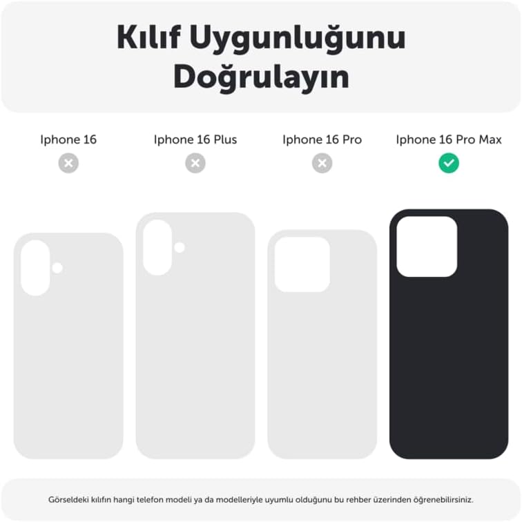 Apple iPhone 16 Pro Max ile Uyumlu Kılıf Stardom Silikon Kılıf Gri