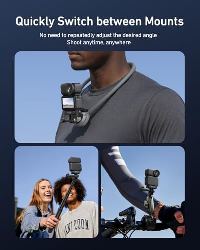 TELESIN DJI Osmo Nano/Action 6 için manyetik hızlı serbest bırakma adaptörü montajı, çift yönlü mıknatıs, metal mandallar, şok emici silikon ped, DJI Osmo Nano için adaptör tabanı/Action 6