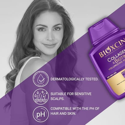 & Biotin Hacim Şampuanı 300 ml – İnce Telli ve Hacimsiz Saçlar İçin Dolgunlaştırıcı ve Güçlendirici Bakım
