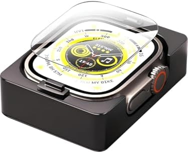 Apple Watch Uyumlu PMMA Full Koruma Ekran Koruyucu, Otomatik Hizalama Aparatlı, Kolay Kurulum, Darbe ve Çizilmelere Dayanıklı Ultra Şeffaf Koruma Filmi (Watch Film 38 mm)
