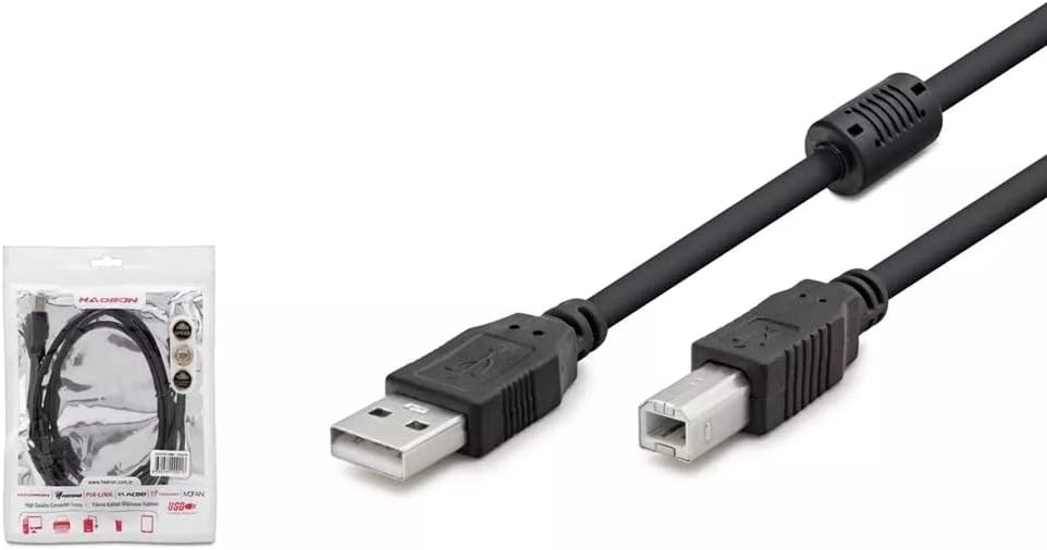 Yazıcı kablosu (KABLO PRINTER TO USB) 1.5MT HADRON HDX7505(4247B)