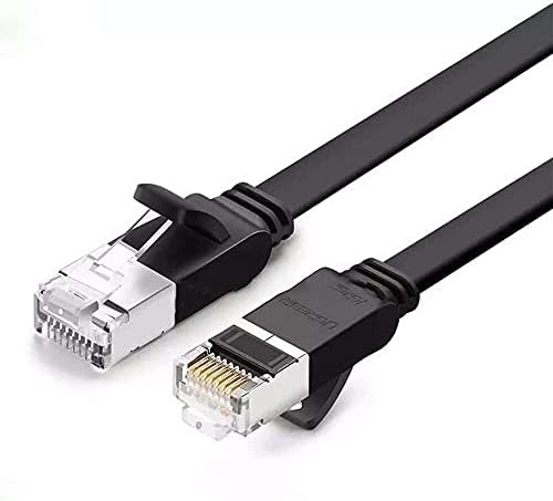 Cat6 Flat Pure Metal Konnektör UTP Ethernet Kablosu 1 Metre