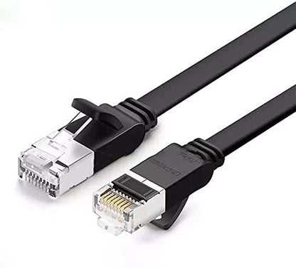 Cat6 Flat Pure Metal Konnektör UTP Ethernet Kablosu 1 Metre