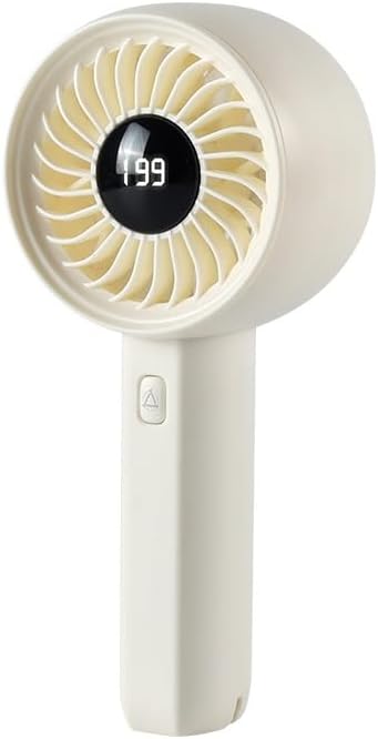 Mini,Taşınabilir,Şarjlı, Led Göstergeli El Fanı Beyaz ZB162B