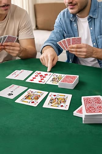 Pvc Plastik Kırmızı Su Geçirmez Poker iskambil Oyun Kağıdı rd63kr