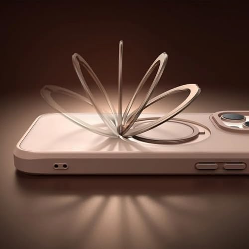 PC-4935 iPhone 16 Pro Max Halka Standlı Magsafe Titanyum Kapak