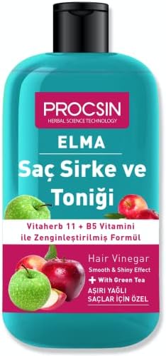 Aşırı Yağlanma Karşıtı Elmalı Saç Sirke ve Toniği 250 ML